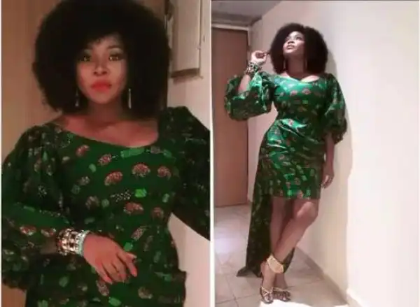 Beautiful Omawumi Looks Wow In Green Dress (Photos)